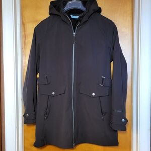 Free Country Brown Jacket With Faux Fur Lining And Removable Hood